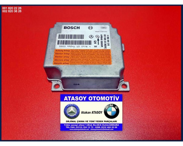 MERCEDES W220 AİRBAG BEYNİ 0018202226 0028203826 , 0028208126 2208206385 , 2208203085 0285001215 0285001467 0285001546 0285001811 0285001443 A0018202226 A0028203826 A0028208126 A2208206385 A2208203085